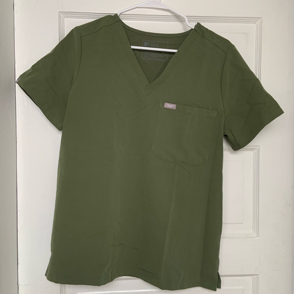 COPY - Figs Women’s Dark Olive Catarina Scrub Top